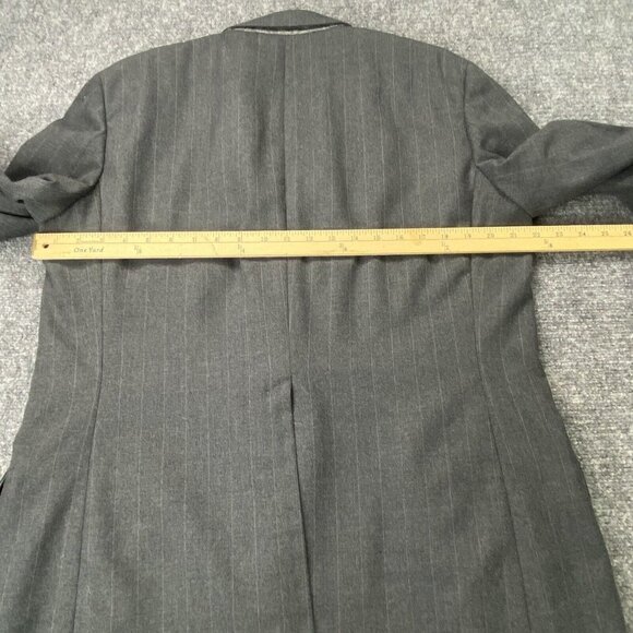 Vintage Donald Brooks Blazer Mens 44R Gray Pinstripe Wool ACWA Union USA 60s 70s - Picture 9 of 15